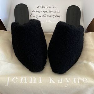 Jenni Kayne - Shearling Mule - Black - EU 41 / US 11 (NWT)